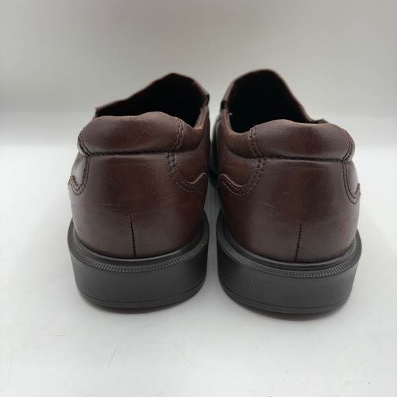 SAS Diplomat Mens Brown Leather Slip On Loafer Dress Shoes Size 10.5M - Picture 4 of 13